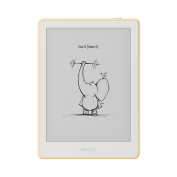 E-book ONYX BOOX GO 6 (Gen II), custard, 6" Carta 1300, 32GB, Bluetooth, Android 11, E-ink displej
