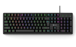 Herní klávesnice C-TECH Riven (GKB-16), casual gaming, CZ/SK, duhové podsvícení, USB