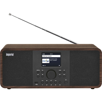 Hybridní stereo rádio Imperial DABMAN i205, DAB+, FM, internet, Bluetooth, vzhled dřeva