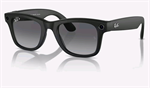 Meta Ray-Ban Gen1 Wayfarer, Matte Black, Polarized Gradient Graphite (Large)