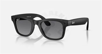 Meta Ray-Ban Gen2 Wayfarer, Matte Black, Graphite Polarized
