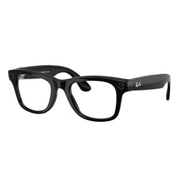 Meta Ray-Ban Gen2 Wayfarer, Shiny Black, Green transitions (Large)
